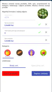 PLU Kody dla kasjerów screenshot 6