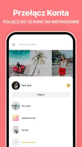 Podgląd na Instagram: planer screenshot