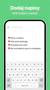 Podgląd na Instagram: planer screenshot