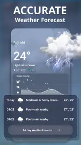 Pogoda na żywo screenshot