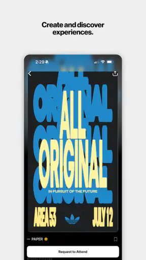 Posh – Create & Find Events screenshot 1