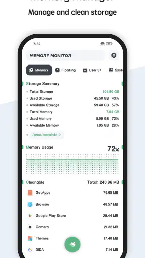 Powerful RAM Monitor Pro screenshot 1