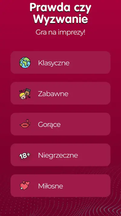 Prawda czy Wyzwanie screenshot 1