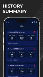 Prędkościomierz GPS screenshot