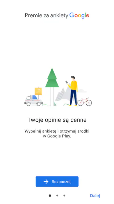 Premie za ankiety Google screenshot 1
