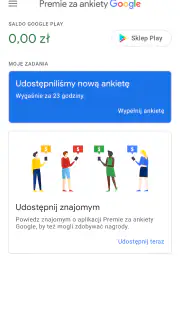 Premie za ankiety Google screenshot 2
