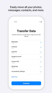 Przenieś do iOS screenshot 1