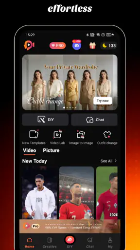 Purvia: AI Art, Video & Swap screenshot 1