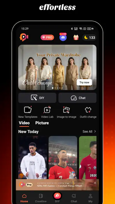 Purvia: AI Art, Video & Swap screenshot 1