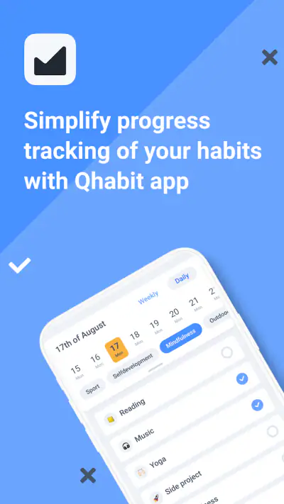 Qhabit: Daily habit tracker screenshot 1