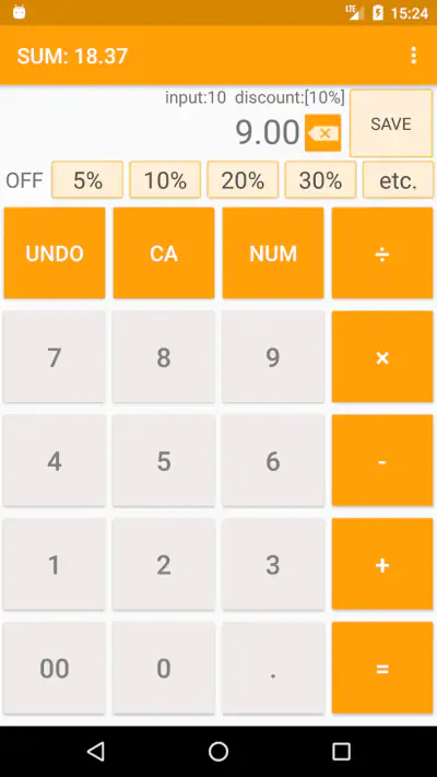 Rabat kalkulator screenshot 1