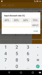 Rabat kalkulator screenshot