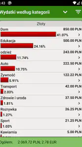 Rachunek wydatków - FinancePM screenshot