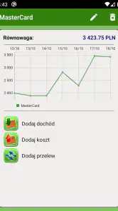 Rachunek wydatków - FinancePM screenshot