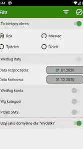 Rachunek wydatków - FinancePM screenshot