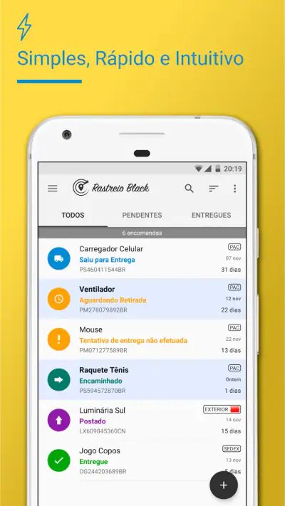 Rastreador Correios Encomendas screenshot 1