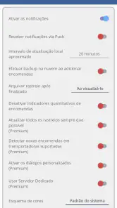 Rastreador de Encomendas screenshot