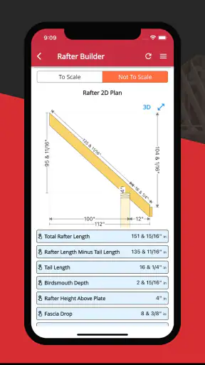 RedX Dach - Kalkulator Krokwi screenshot 1