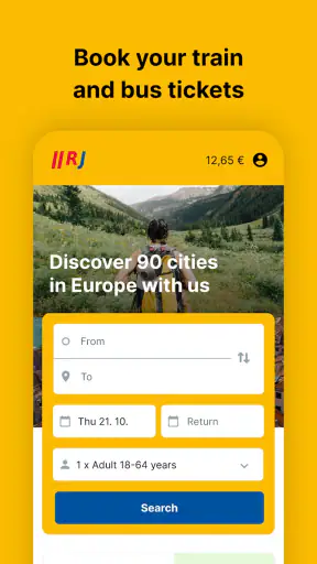 RegioJet screenshot 1
