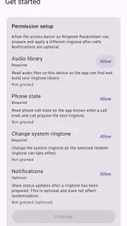 Ringtone Randomizer screenshot 1