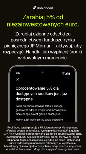 Robinhood: Krypto, 5% euro screenshot 1
