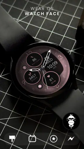 Rose Gold Analog Watch Face screenshot 1