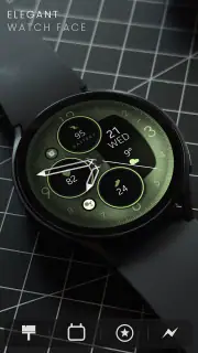 Rose Gold Analog Watch Face screenshot 2