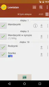 rShopping List screenshot
