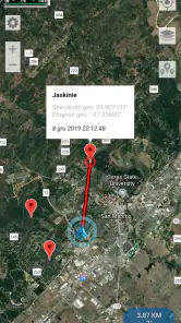 Satelity GPS screenshot