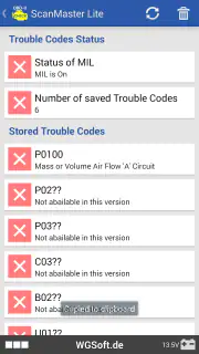ScanMaster for ELM327 OBD-2 screenshot 4