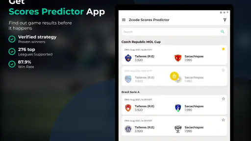 Scores Predictor screenshot