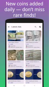 Sell old coins online screenshot