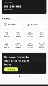 SHIB Cloud Miner screenshot