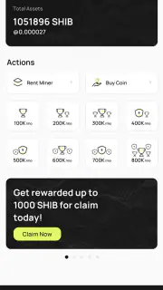 SHIB Cloud Miner screenshot 1