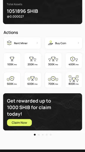 SHIB Cloud Miner screenshot 1