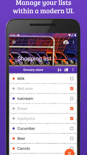 Shopping list (shareable) screenshot 1
