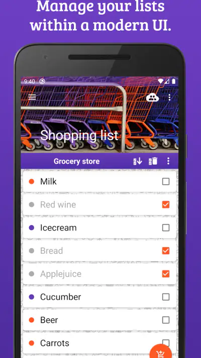 Shopping list (shareable) screenshot 1