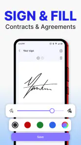 Skaner PDF, podpisy dokumentów screenshot