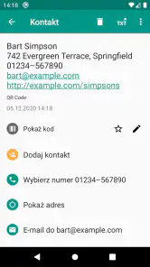 Skaner QR i kodów kreskowych screenshot