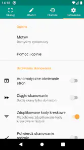 Skaner QR i kodów kreskowych screenshot