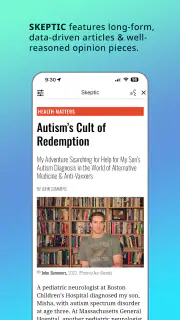 Skeptic Magazine screenshot 1