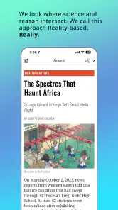 Skeptic Magazine screenshot