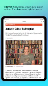 Skeptic Magazine screenshot
