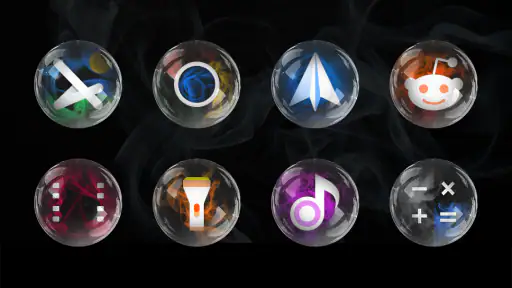 Smoke & Glass Icon Pack screenshot 5