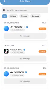 SMS Virtual - Receive SMS screenshot