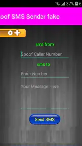 Spoof SMS Sender fake screenshot