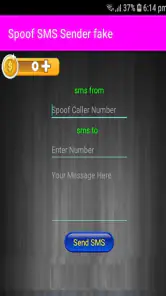 Spoof SMS Sender fake screenshot