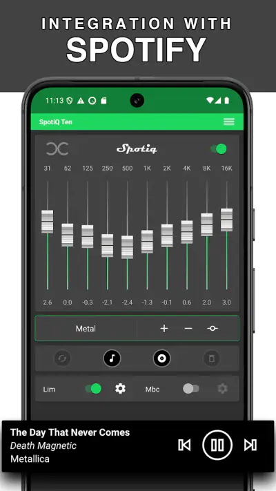 SpotiQ Ten - Equalizer Booster screenshot 1