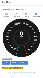Stoper Samochodowy - 0-100km/h screenshot