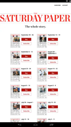 Subscriptions screenshot 1